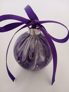 Purple Silver Marble No. 2